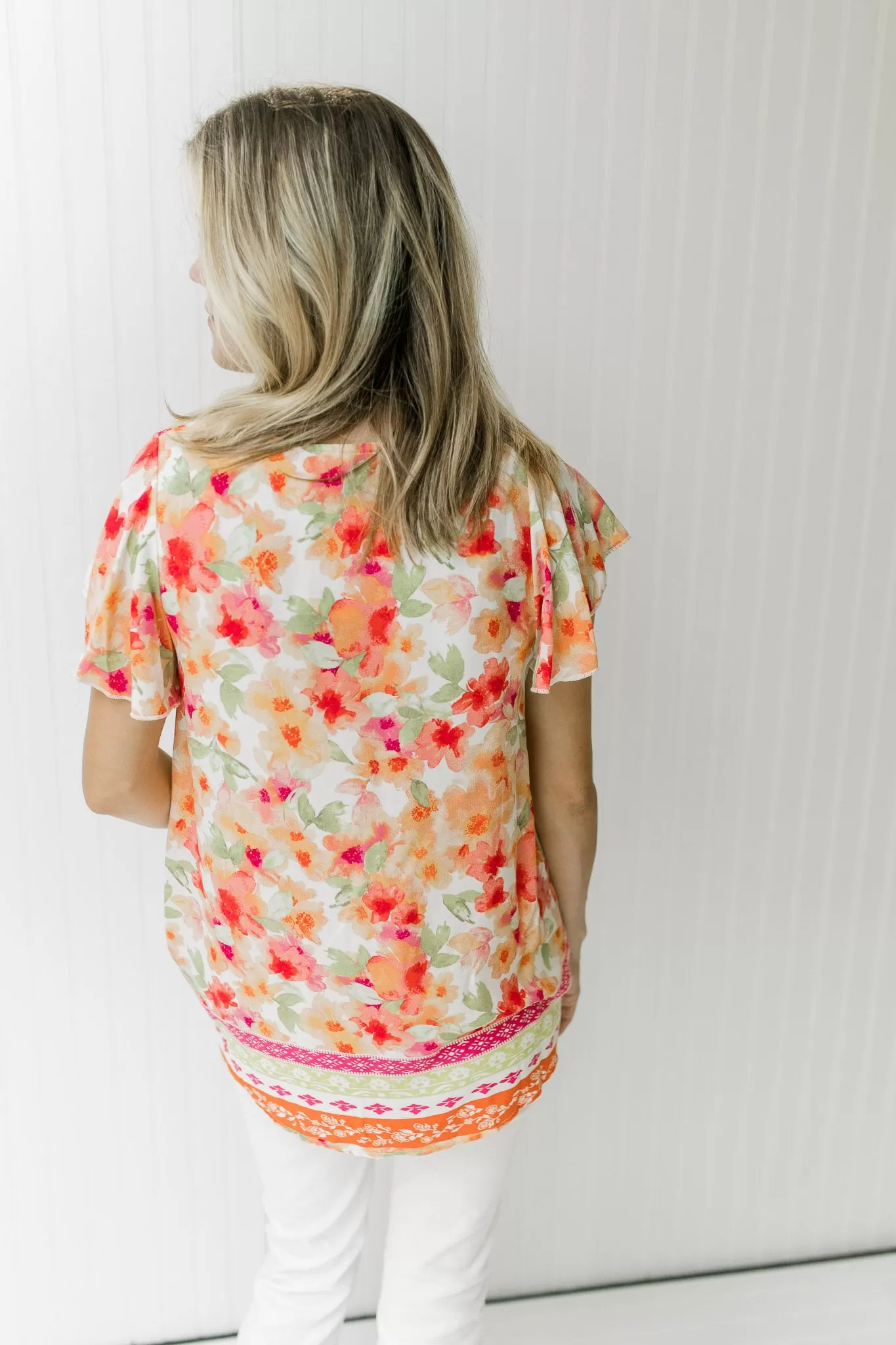 X Flower Riot Top