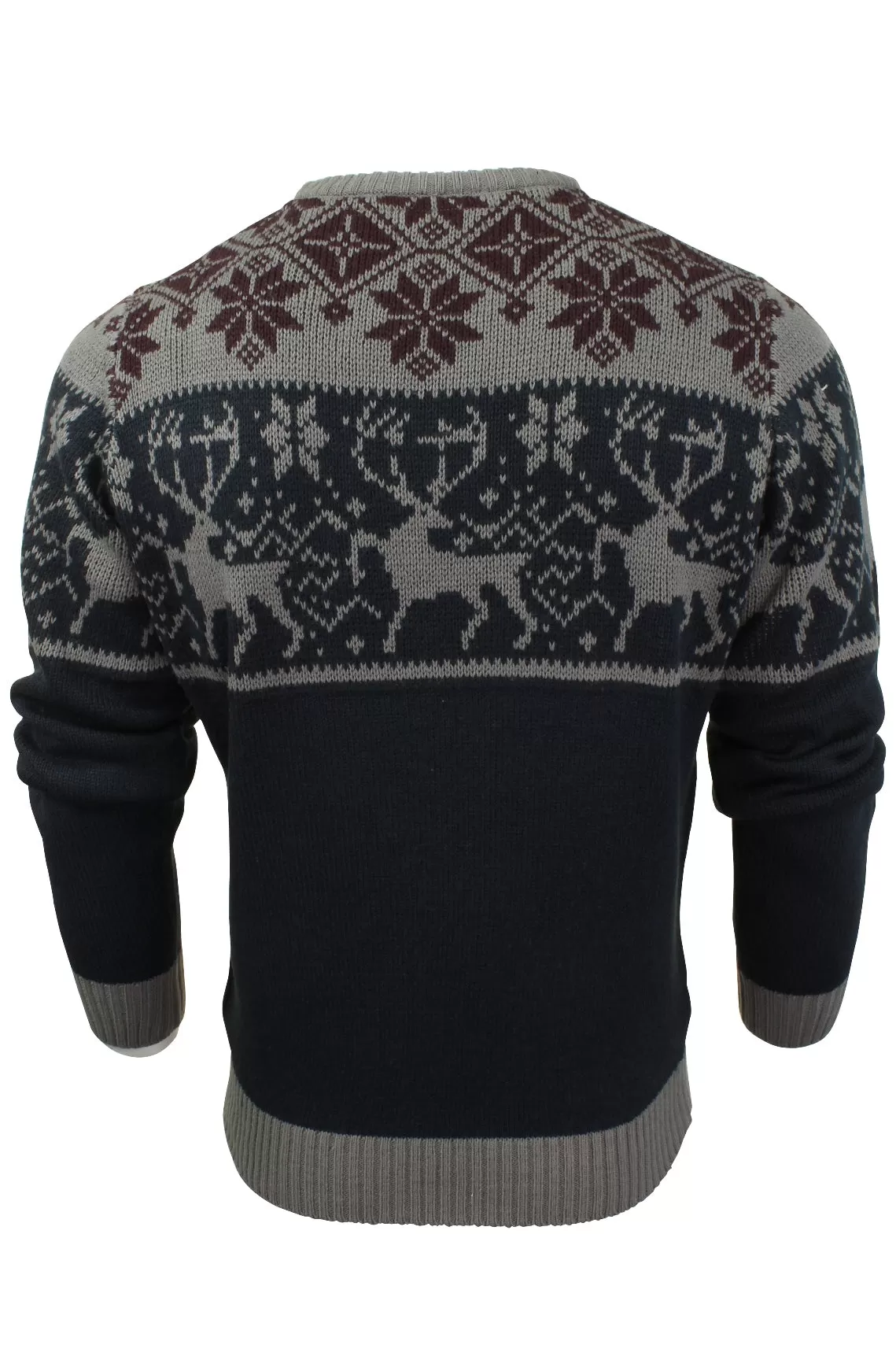 Xact Men's Nordic Fairisle Crew Neck Christmas Jumper