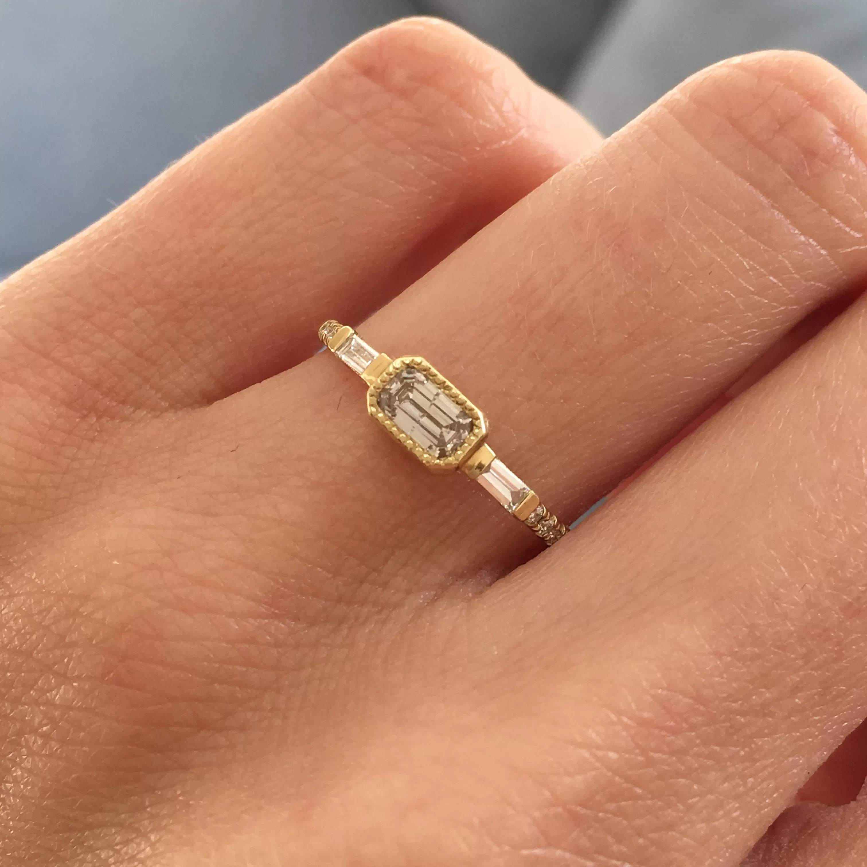 YS Diamond Baguette Ring