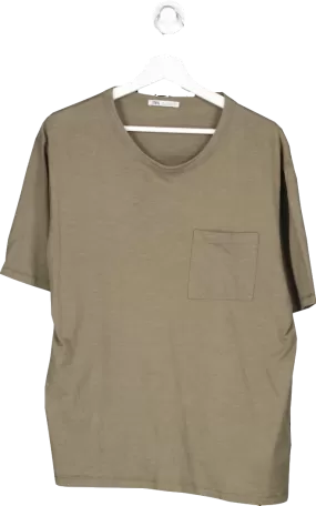 ZARA Green Basic T Shirt UK L